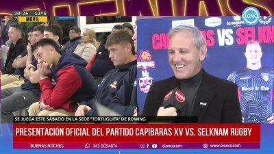 Presentaci&oacute;n oficial del partido Capibaras XV vs. Selknam Rugby